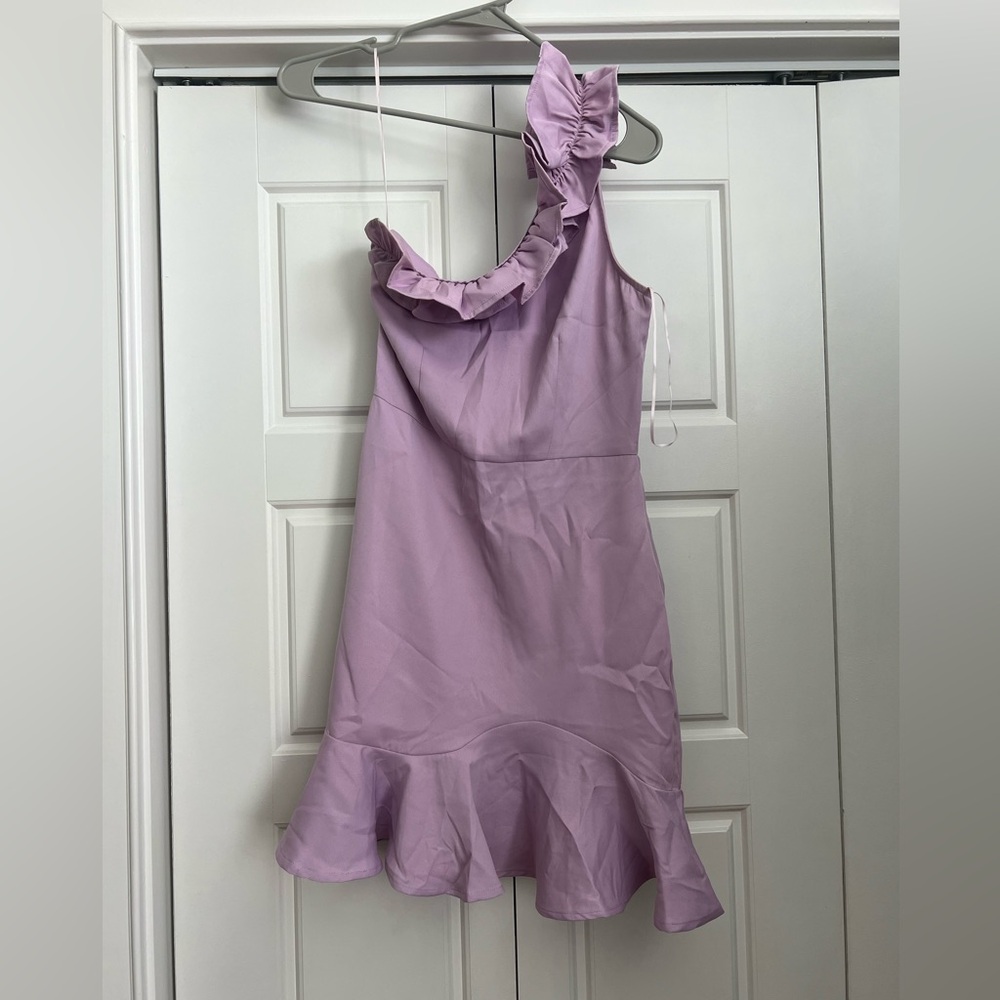 TCEC Lilac One-Shoulder Dress